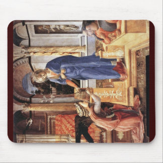 Maria Proclamation With DonorsBy Lippi Fra Filippo Mouse Mat