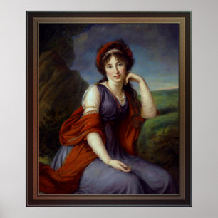 Maria Razumovskaya by Elisabeth-Louise Le Brun Poster