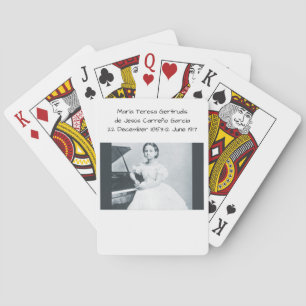 María Teresa Gertrudis de Jesús Carreño García Playing Cards