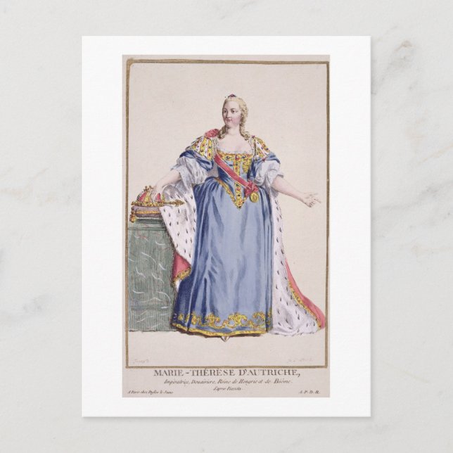 Maria Theresa (1717-80) Empress of Austria, from ' Postcard (Front)