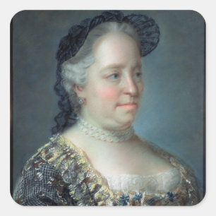 Maria Theresa, Empress of Austria, 1762 Square Sticker