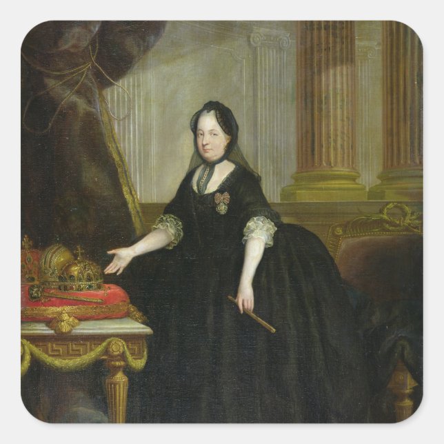 Maria Theresa  Empress of Austria Square Sticker (Front)