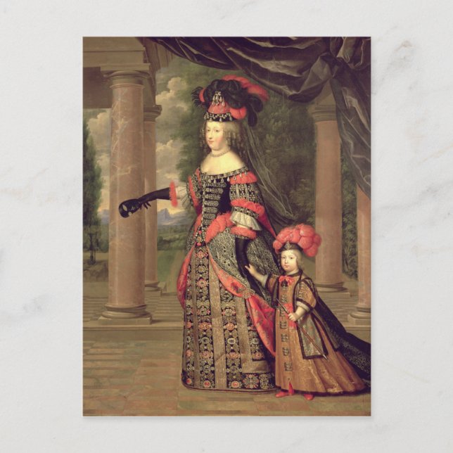 Maria Theresa  wife of Louis XIV Postcard (Front)
