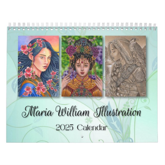 Maria William Illustration 2025 calendar (Cover)