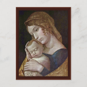 Maria With The Sleeping Child By Andrea Mantegna Postcard