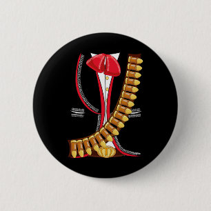 Mariachi Charro Mexican Cinco De Mayo Costume Shir 6 Cm Round Badge