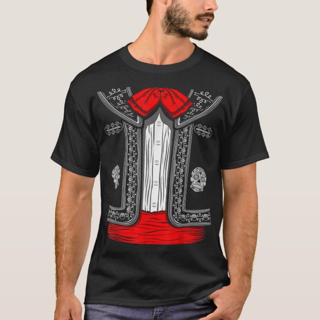 Mariachi Charro Mexican Cinco de Mayo Costume T-Shirt (Front)