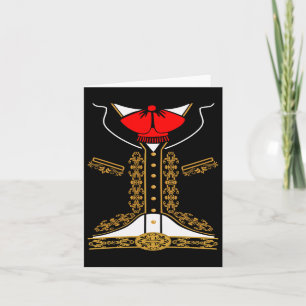 Mariachi Charro Mexican Costume For Cinco De Mayo  Card