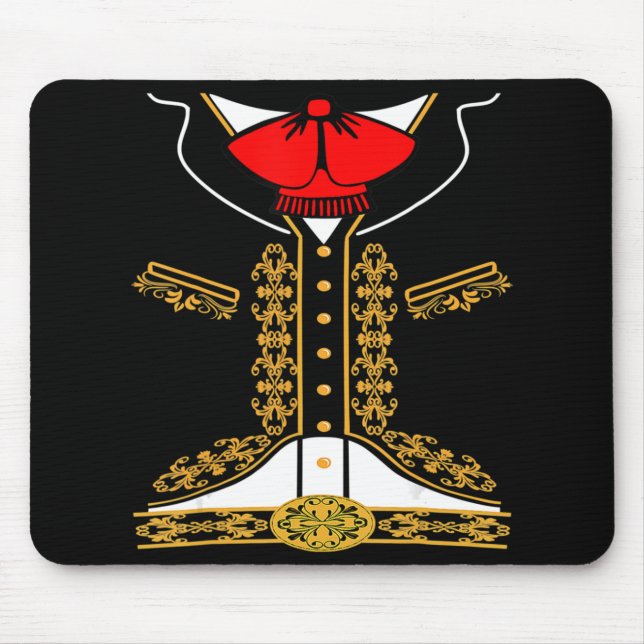 Mariachi Charro Mexican Costume For Cinco De Mayo  Mouse Mat (Front)