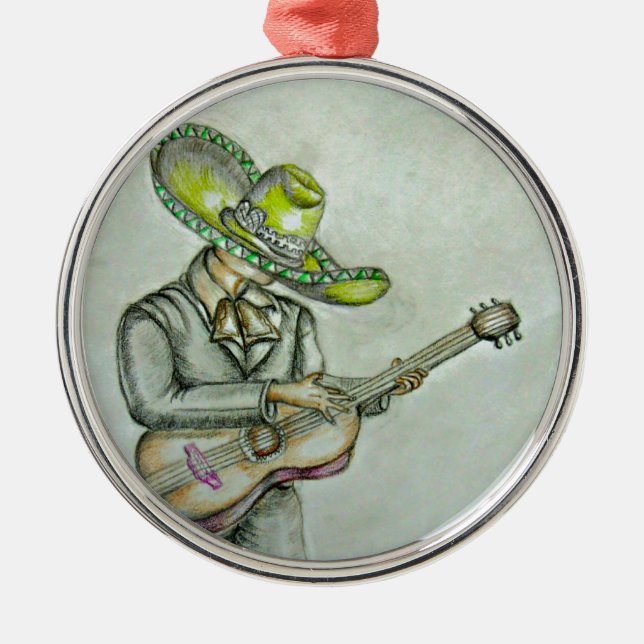 mariachi metal tree decoration (Front)