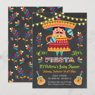 Mariachi Mexcian Fiesta Baby Shower invitation