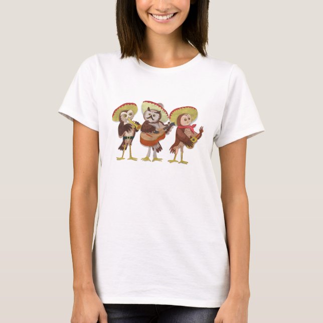 Mariachi Owl band T-Shirt (Front)