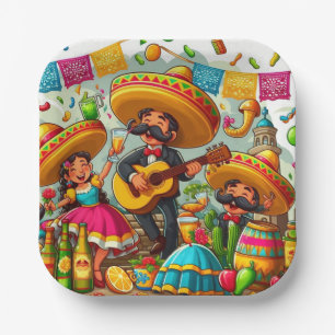 Mariachi  paper plate