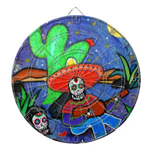 MARIACHI SIESTA DAY OF THE DEAD DARTBOARD