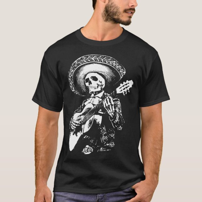Mariachi skull T-Shirt (Front)