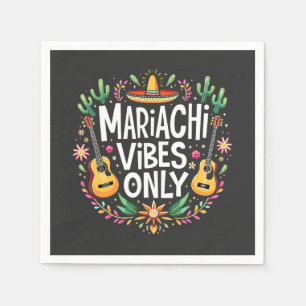 Mariachi Vibes Only Mexico Saxophone Music Lovers Napkin