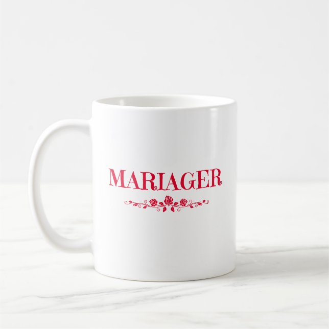 MARIAGER Denmark Roses Coffee Mug (Left)