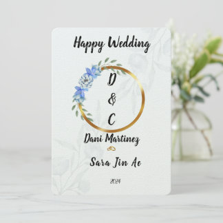 Mariages Happy Wedding Invitation