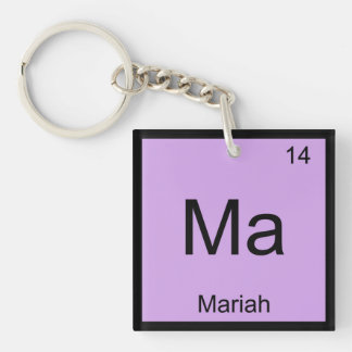 Mariah Name Chemistry Element Periodic Table Key Ring