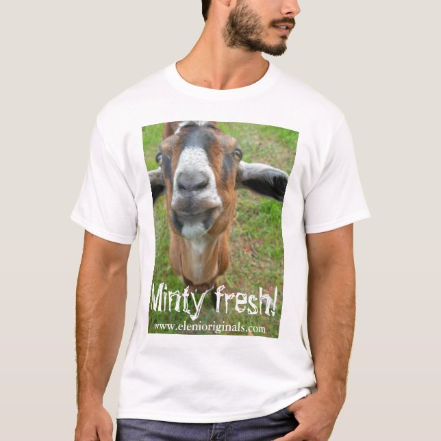 Mariah the Goat- Minty Fresh T-Shirt (Front)
