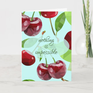Marian Cherry Encouragement Card