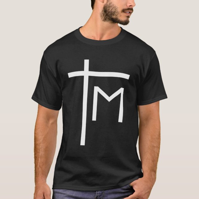 Marian Cross Hoodie Catholic Pope Saint John Paul  T-Shirt (Front)