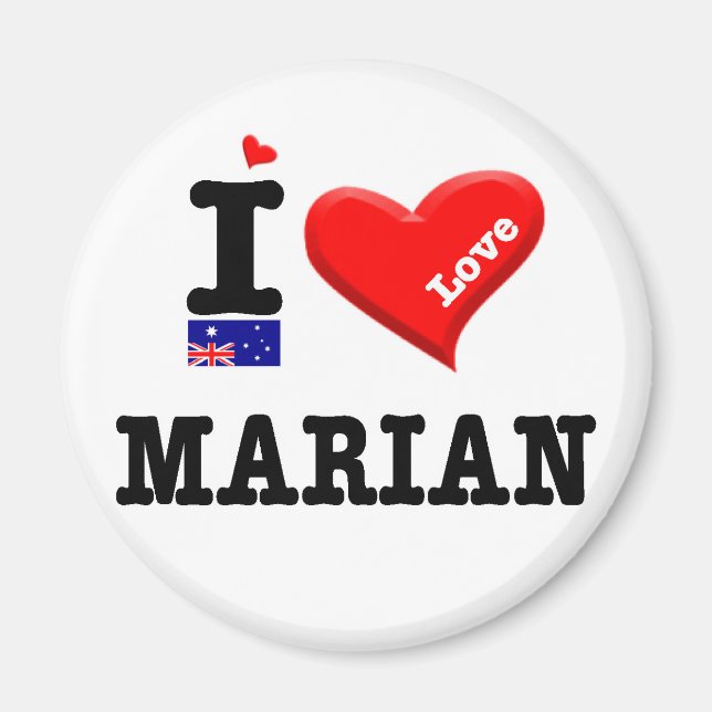 MARIAN - I Love Magnet (Front)