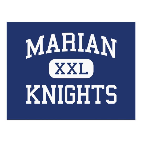 Marian - Knights - High School - Mishawaka Indiana Postcard