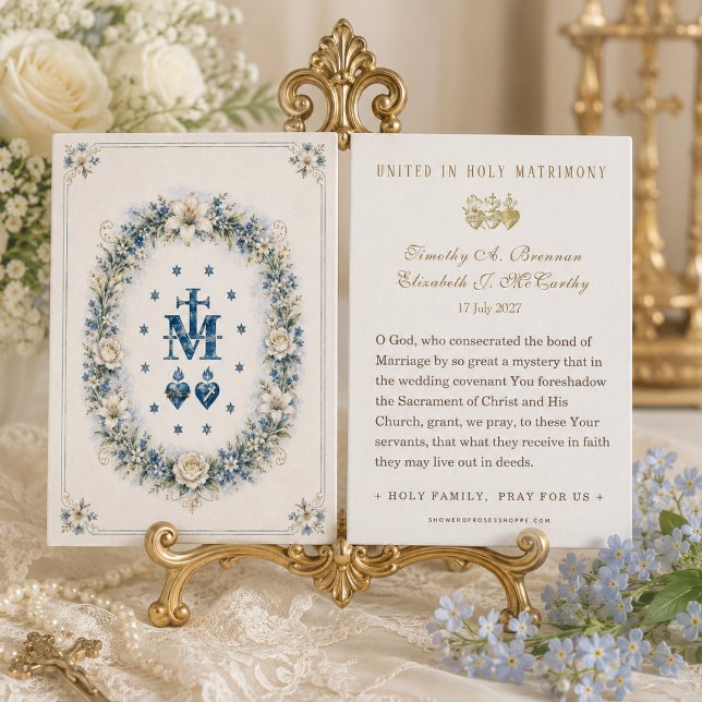 Marian Monogram with Sacred Hearts Floral (Creator Uploaded)