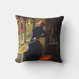 Mariana, c. 1851 by Sir John Everett Millais Cushion