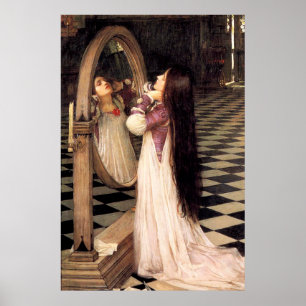 MARiANA iN ThE SoUTH, by John William Waterhouse Poster