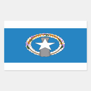 Mariana Islands Flag Rectangular Sticker
