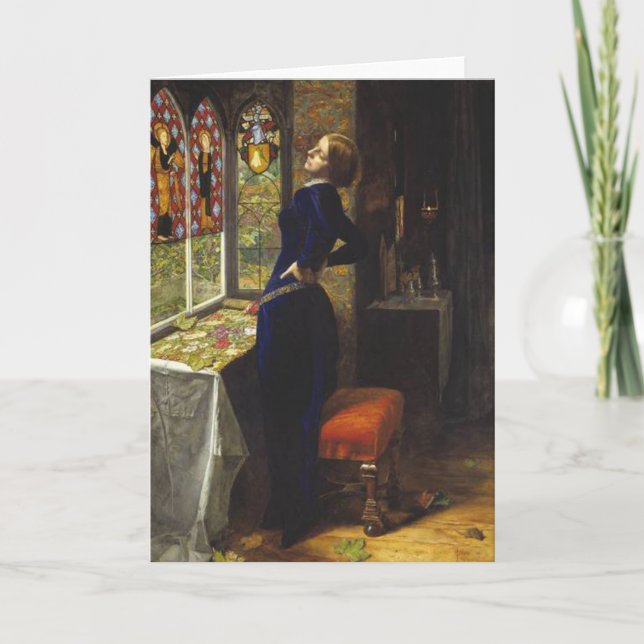 Mariana, John Everett Millais, 1851 Card (Front)