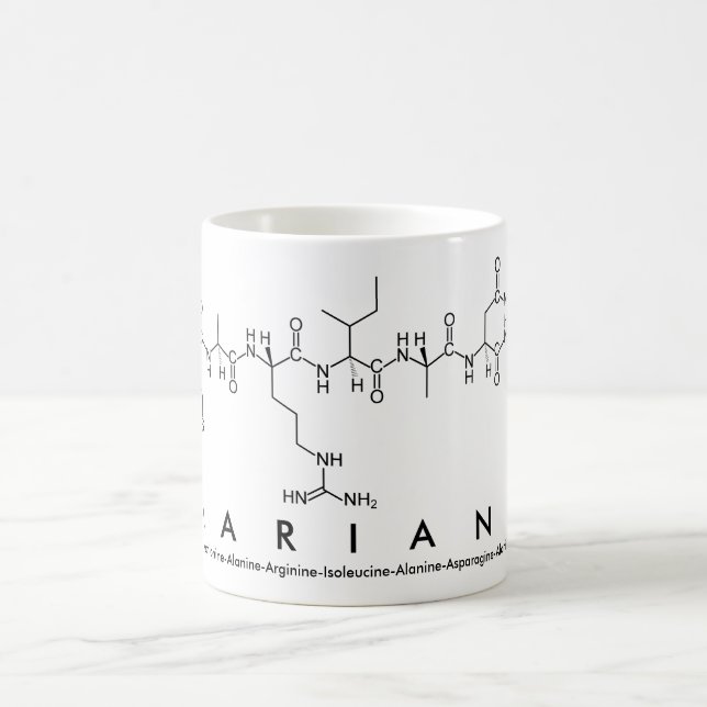 Mariana peptide name mug (Center)