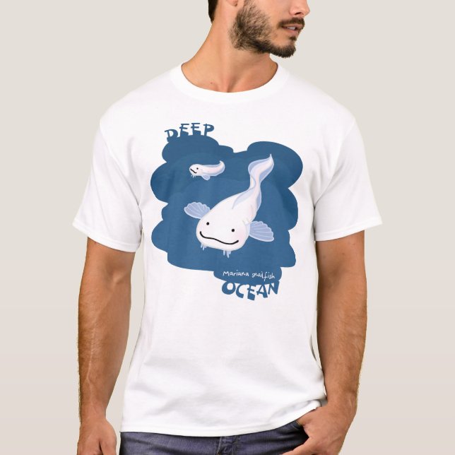 [Marianas Nail Fish] Mariana snailfish T-Shirt (Front)