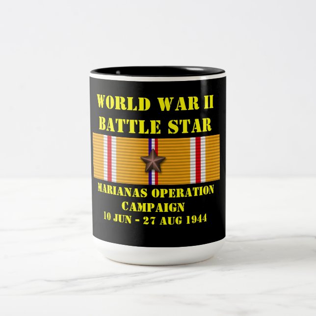 Marianas Operation Campaign Two-Tone Coffee Mug (Center)