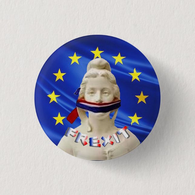 marianne frexit 3 cm round badge (Front)