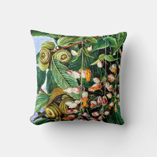 Marianne North: A Darjeeling Oak Cushion (Front)