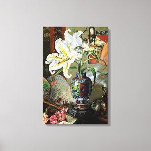 Marianne North's painting, Japan, Canvas Print