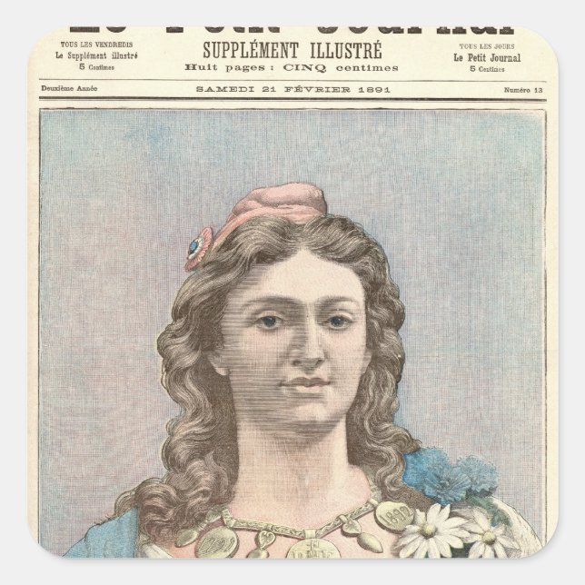 Marianne Square Sticker (Front)