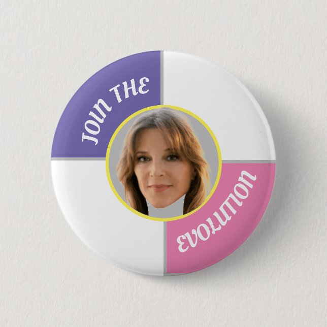 Marianne Williamson 2020 6 Cm Round Badge (Front)