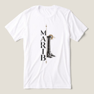 Marib Ancient Yemeni Temple Pillar T-Shirt Tri-Blend Shirt