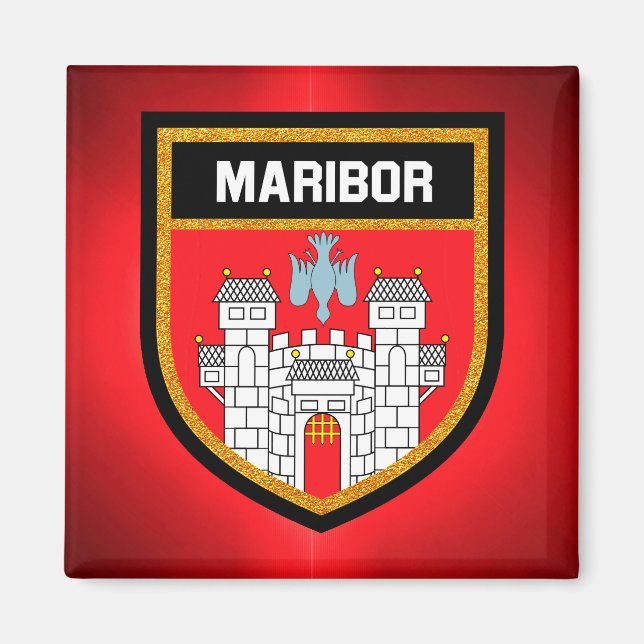 Maribor Flag Magnet (Front)