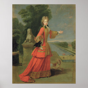 Marie-Adelaide de Savoie  in Hunting Dress Poster