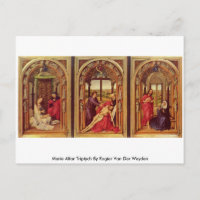 Marie Altar Triptych By Rogier Van Der Weyden