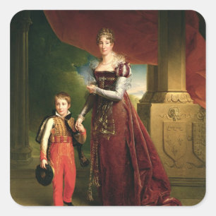 Marie Amelie de Bourbon Square Sticker