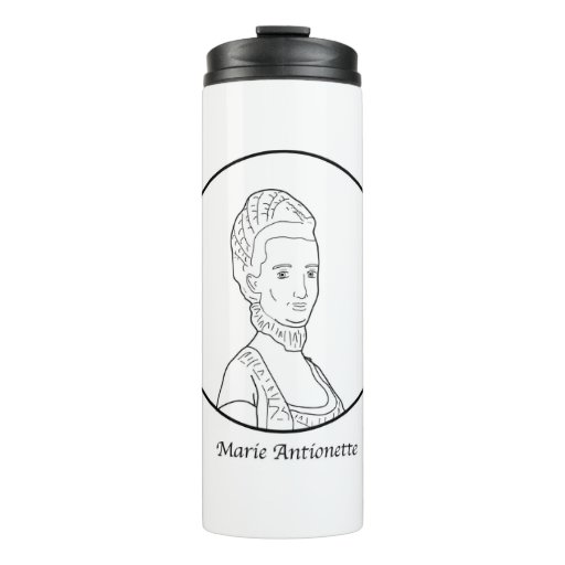 Image of Marie Antionette Line Portrait Thermal Tumbler