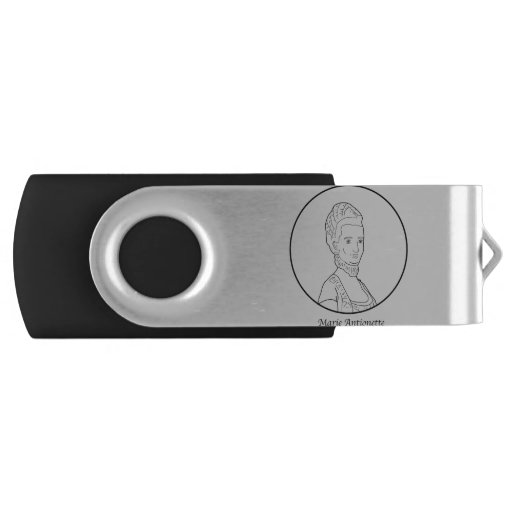 Image of Marie Antionette Line Portrait Usb Flash Drive