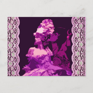Marie Antionette -purple Postcard