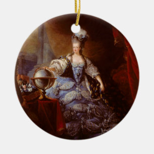 Marie Antoinett of Austria by Jean Baptiste Dagoty Ceramic Tree Decoration